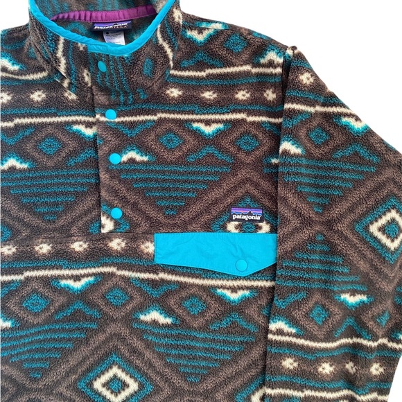 Patagonia Synchilla lightweight snap t pullover eyota dar men’s size XS - Picture 4 of 4